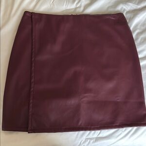 Elegant Burgundy Skirt